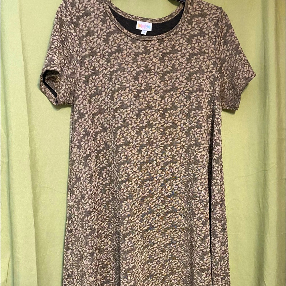 Womens LulaRoe polyester subtle floral dress